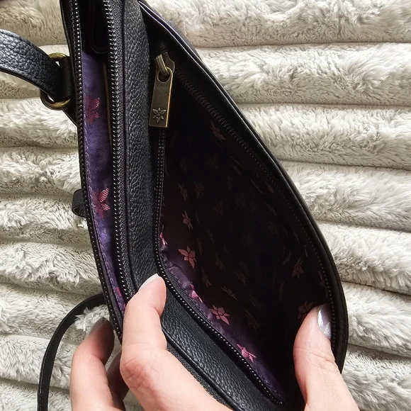 Anuschka Hand-Painted Leather Covertible Crossbody/Backpack - Picture 5 of 10